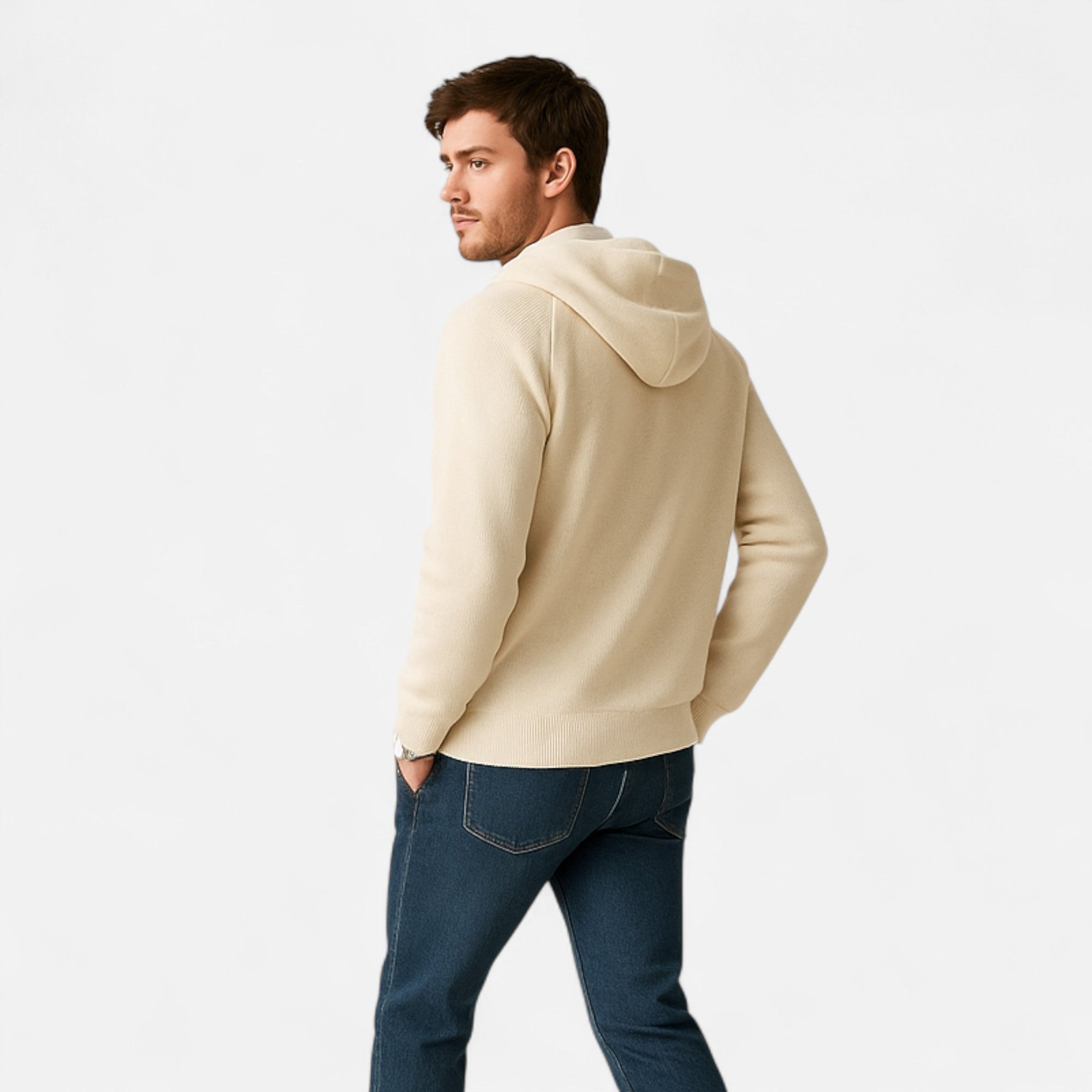 Heren Shirt Kap Met Rits Casual Luxe 2