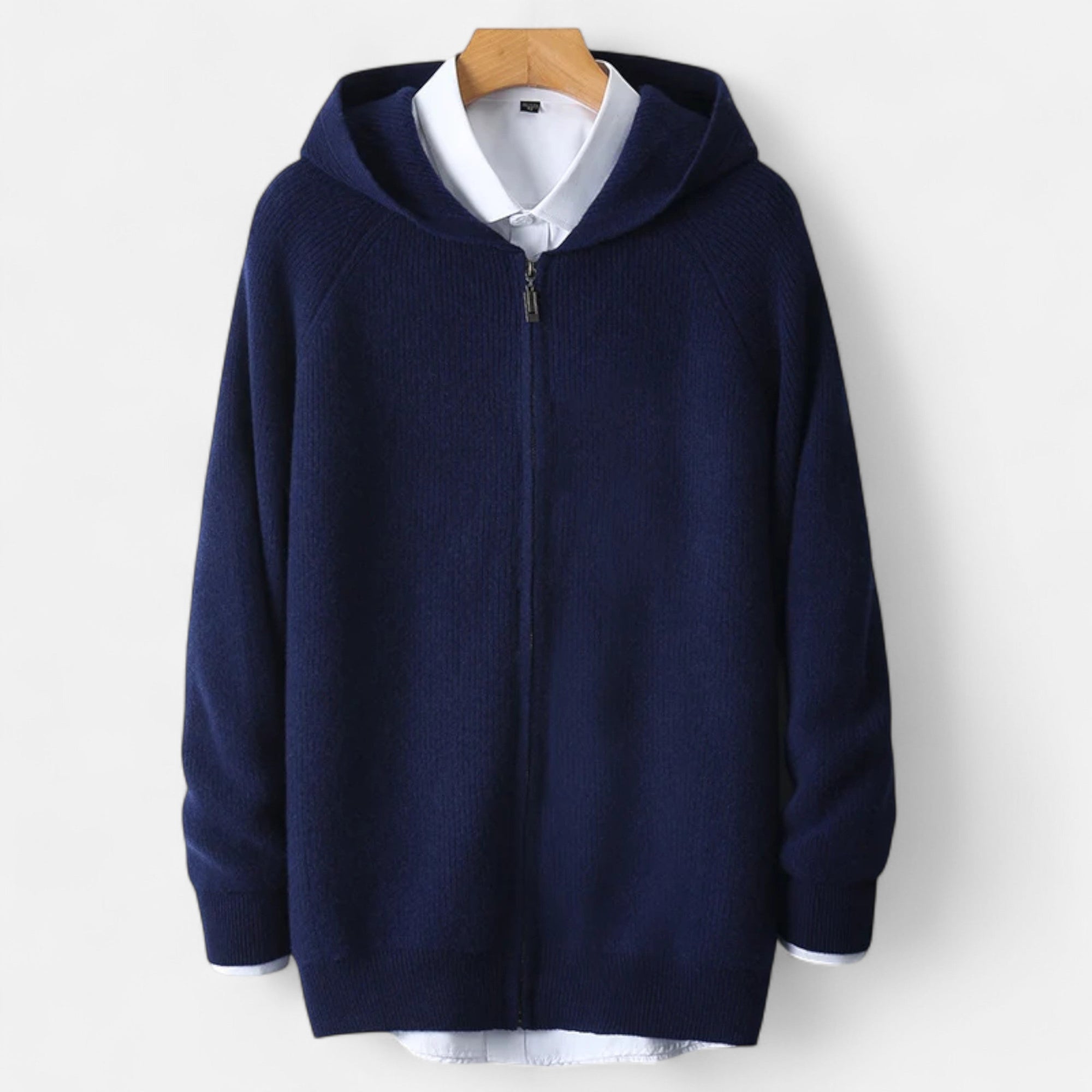 Heren Shirt Kap Met Rits Casual Luxe 3
