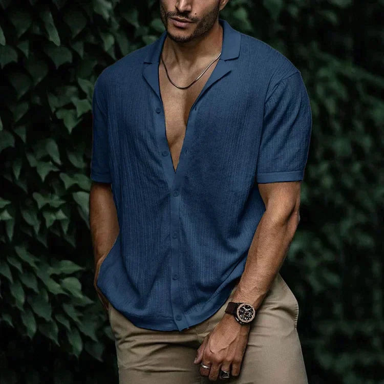 Heren Shirt Met Button-Down Kraag Voor Zomer Casual Stijl 6