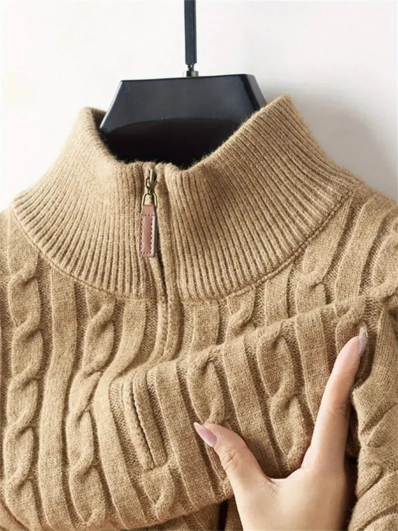 Heren Shirt Zip Trendy Stijl Moderne Pasvorm 4