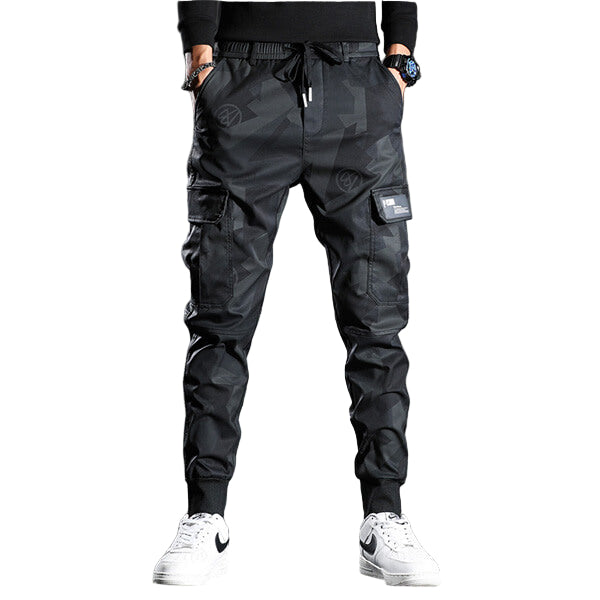 Heren Slim-Fit Chinobroek Zwart 0