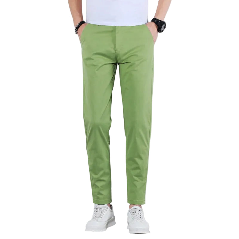 Heren Slim-fit Broek Met Toelopen Pijpen 5