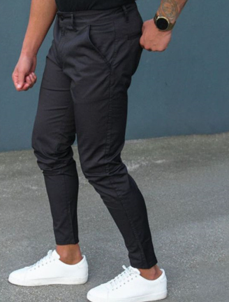 Heren Slim Fit Denim Broek Met Zakken 6