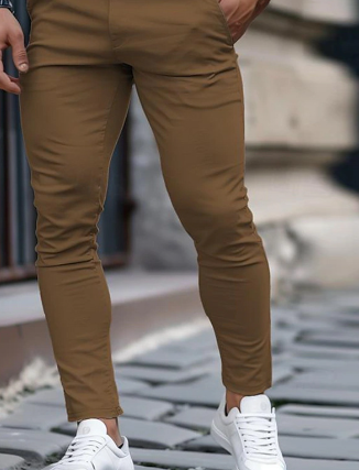 Heren Slim Fit Denim Broek Met Zakken 7