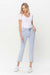 Heren Slim Straight Jeans Hoge Taille Licht Denim 1