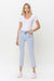 Heren Slim Straight Jeans Hoge Taille Licht Denim 3