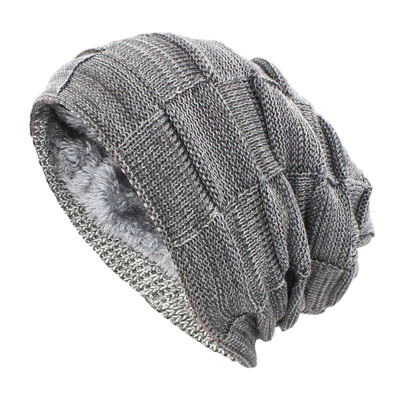 Heren Slouchy Beanie Gebreid 0