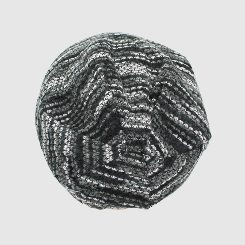 Heren Slouchy Beanie Gestreept 4