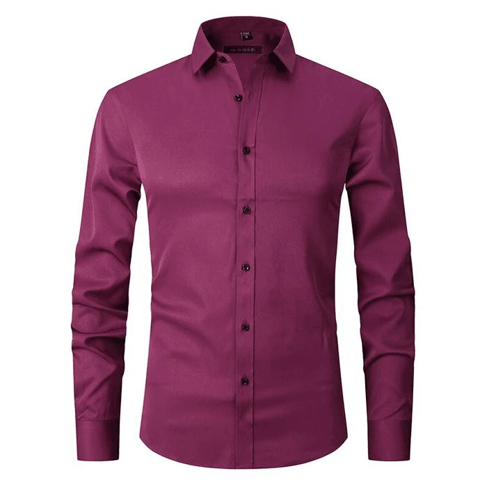 Heren Smart Casual Overhemd Kreukvrij Stretch 5