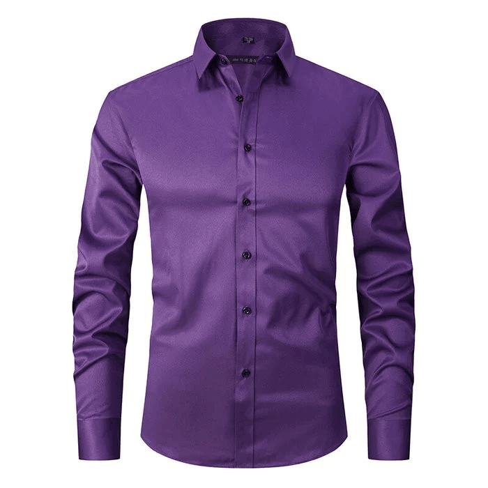 Heren Smart Casual Overhemd Kreukvrij Stretch 8