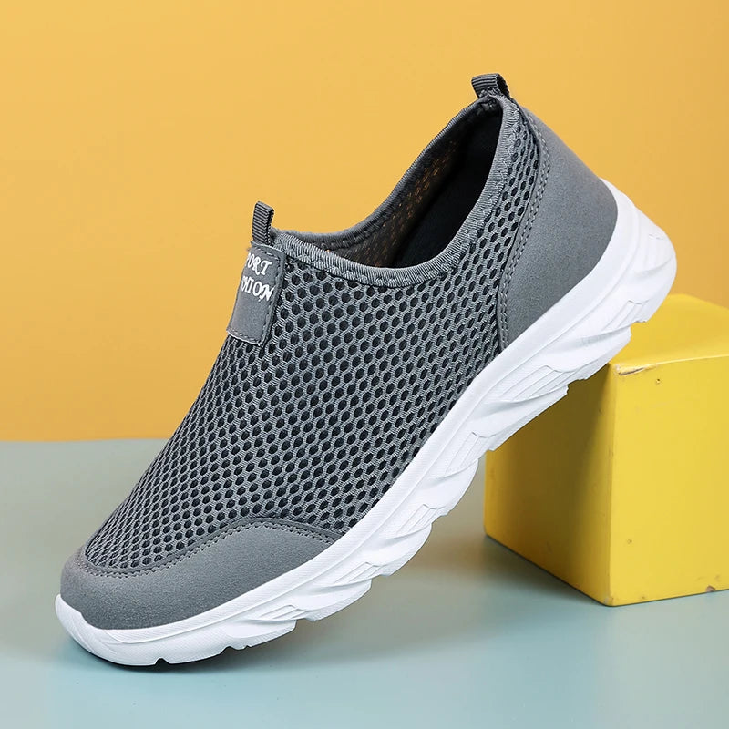 Heren Sneakers Casual Ademend Slip-On Lichtgewicht Rubber 1