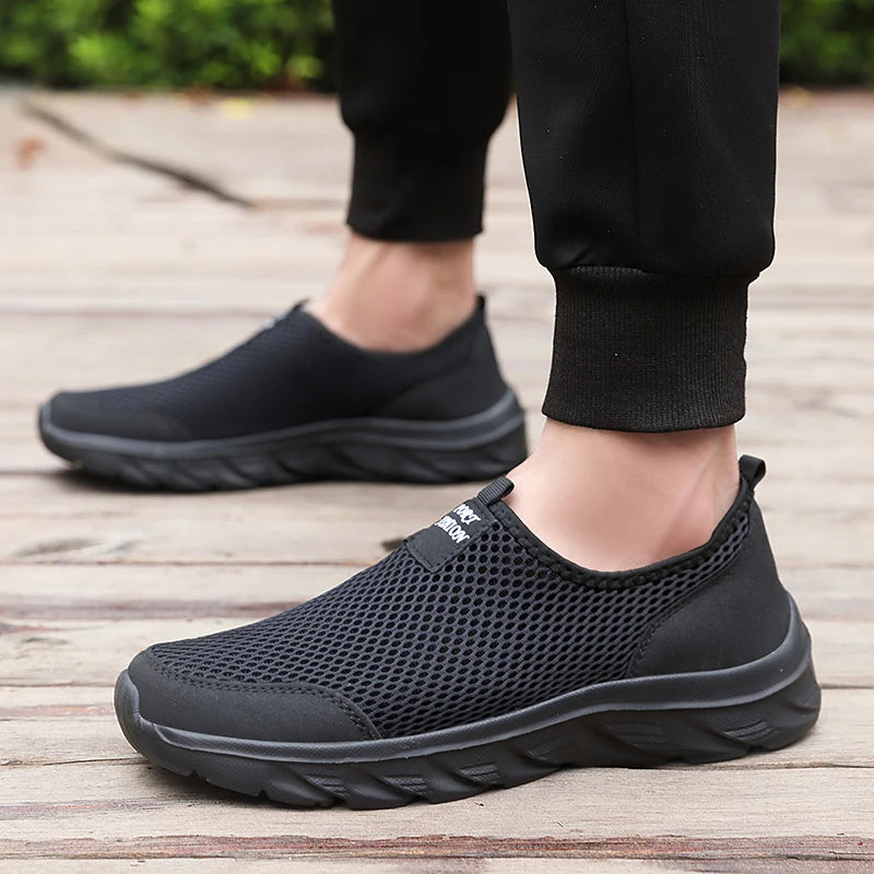 Heren Sneakers Casual Ademend Slip-On Lichtgewicht Rubber 4