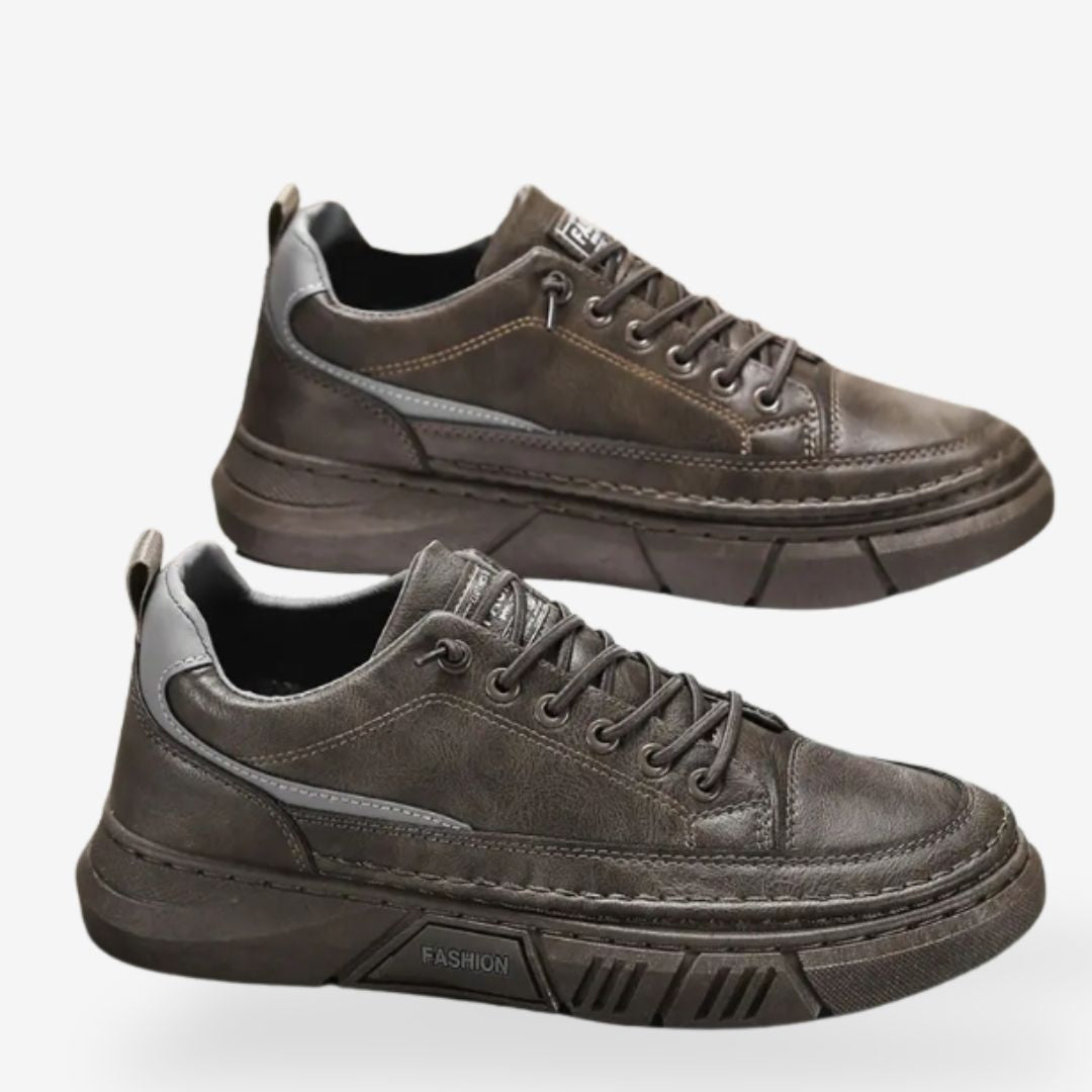 Heren Sneakers Casual Donkergroen Zwart 3