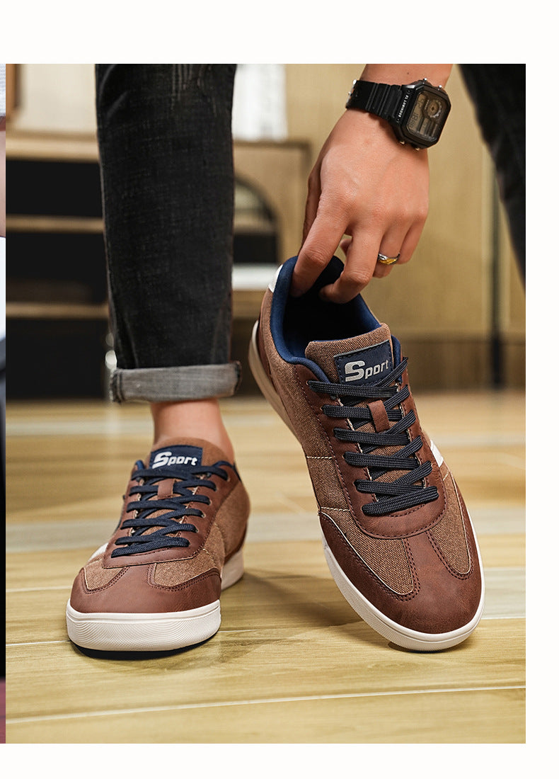 Heren Sneakers Casual met Vintage Vervaging en Brede Neus 1