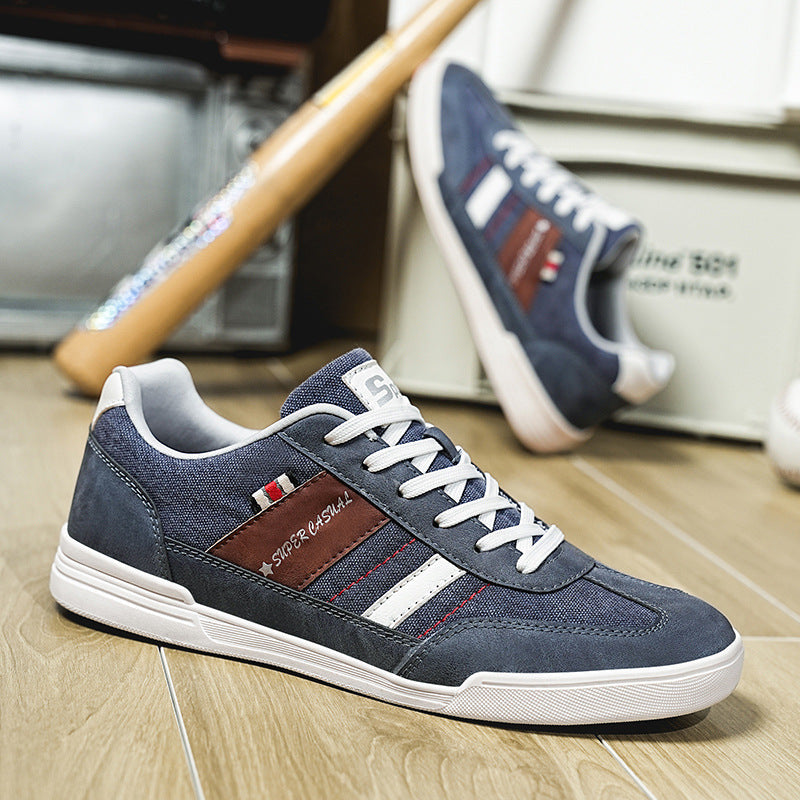 Heren Sneakers Casual met Vintage Vervaging en Brede Neus 3