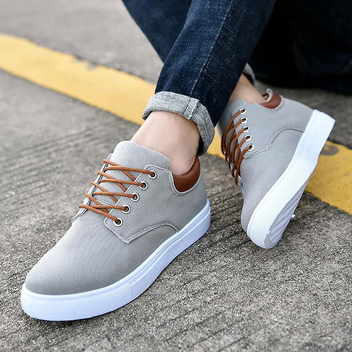 Heren Sneakers Laag Met Veters Voor Casual En Smart Casual Gelegenheden 9