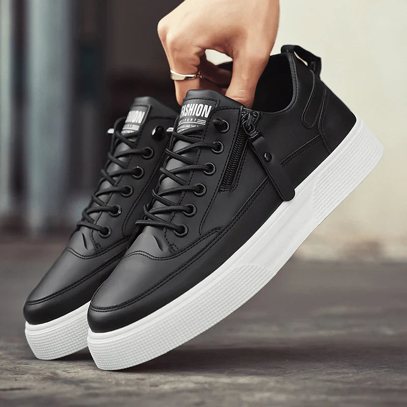 Heren Sneakers Met Rits en Vetersluiting Modern Ontwerp 2