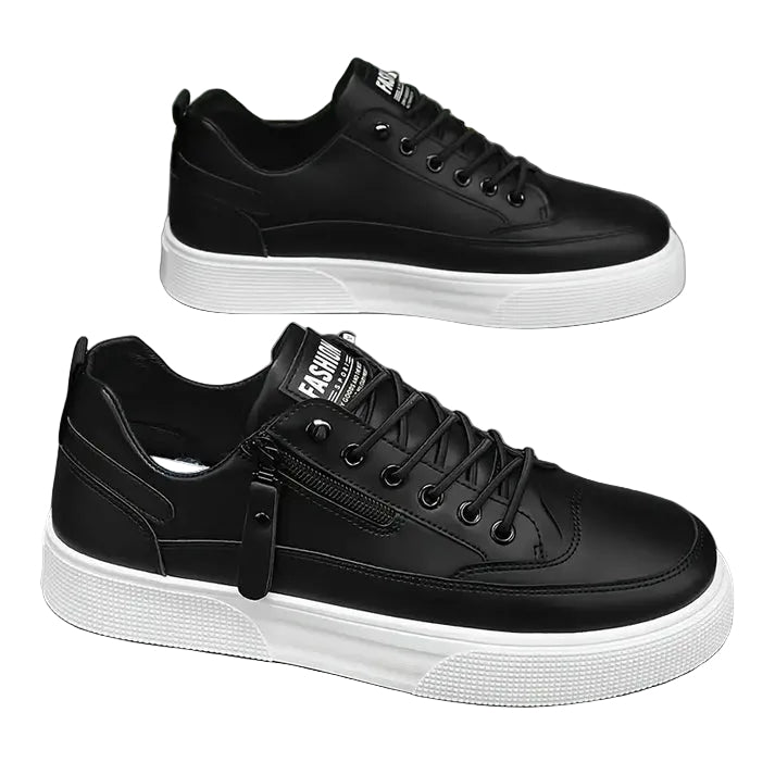 Heren Sneakers Met Rits en Vetersluiting Modern Ontwerp 4