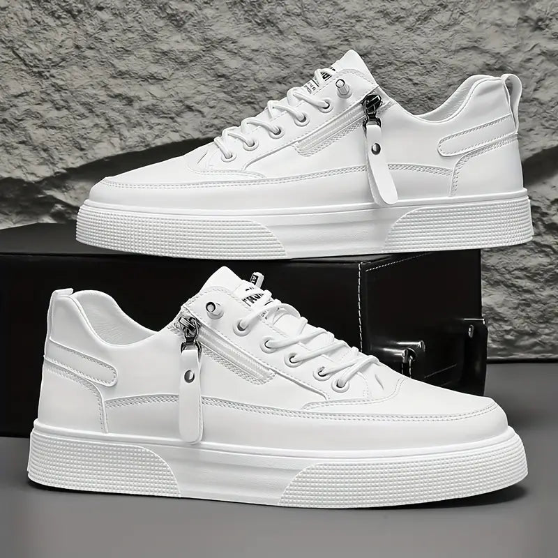 Heren Sneakers Met Rits en Vetersluiting Modern Ontwerp 5