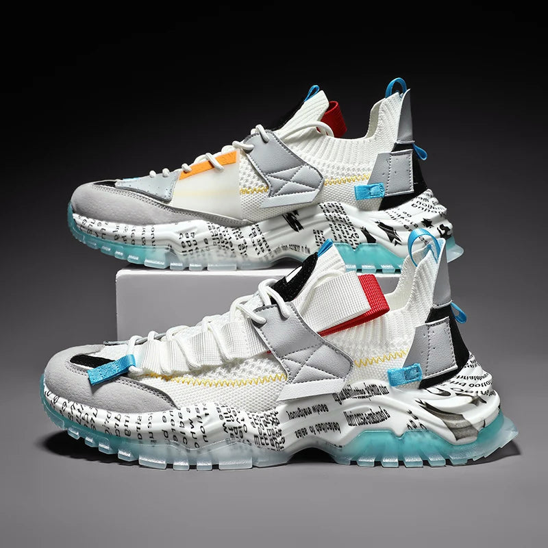 Heren Sneakers Urban Style met Dikke Zool 4