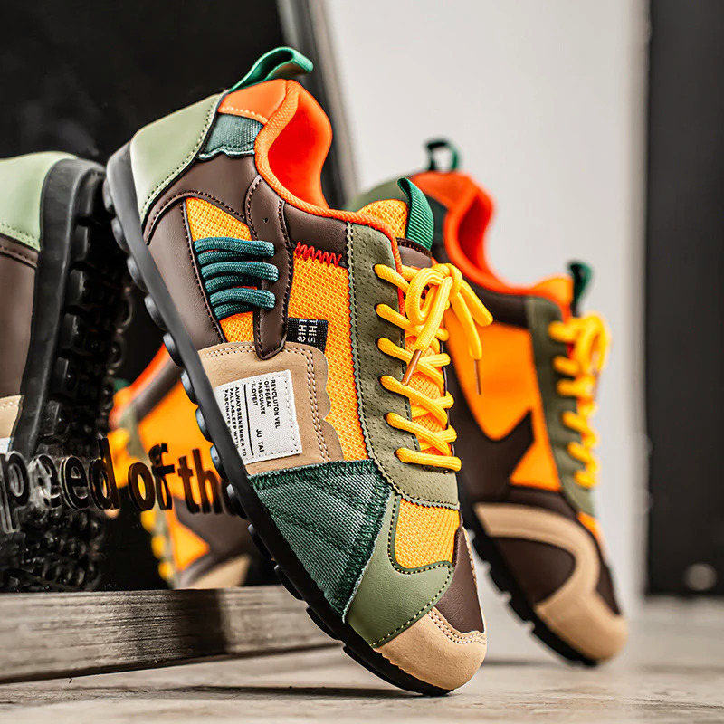 Heren Sneakers met Gelaagd Design 0