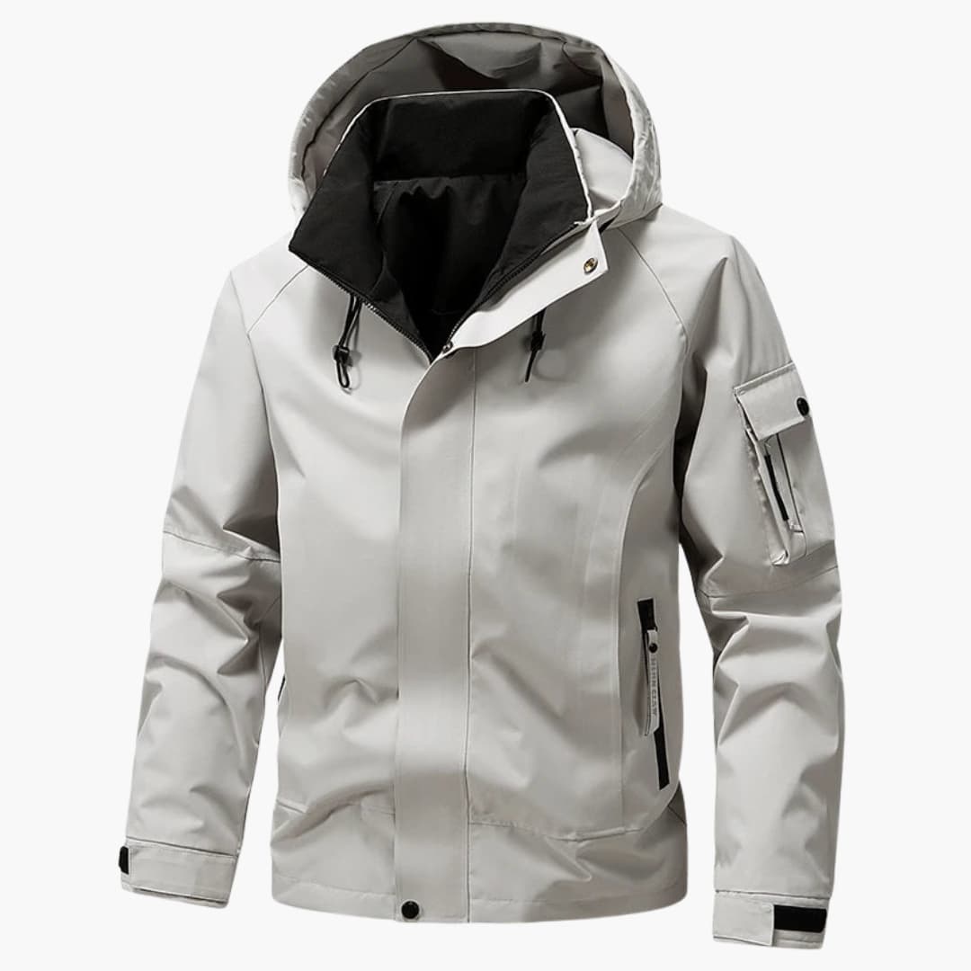 Heren Softshell Jas met Kap en Praktische Zakken voor Winteractiviteiten 1