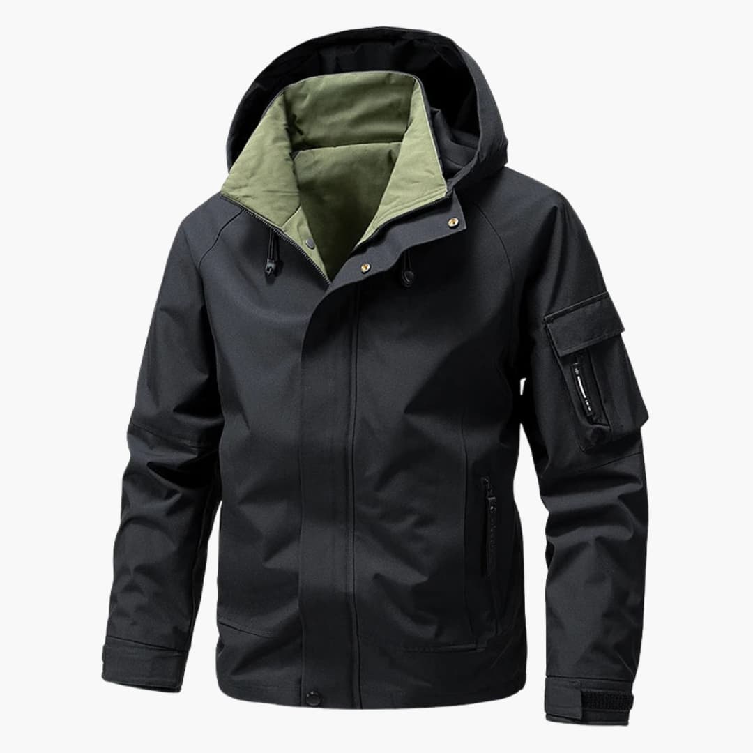 Heren Softshell Jas met Kap en Praktische Zakken voor Winteractiviteiten 3