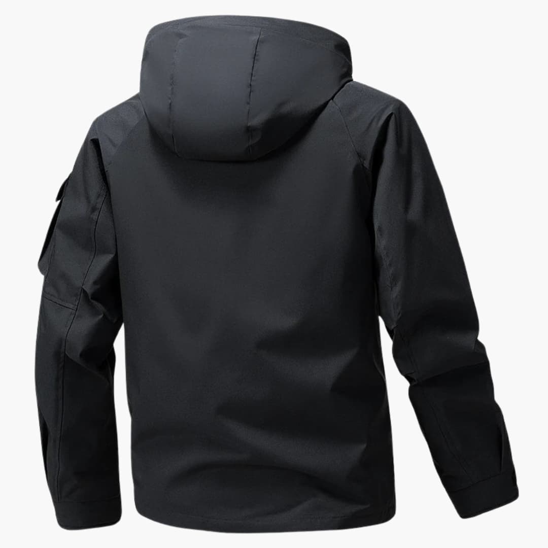 Heren Softshell Jas met Kap en Praktische Zakken voor Winteractiviteiten 4