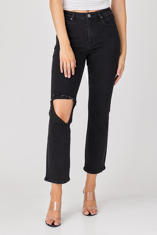 Heren Spijkerbroek Distressed Denim Casual Pasvorm 1