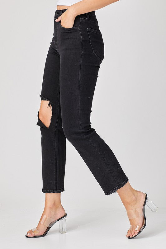 Heren Spijkerbroek Distressed Denim Casual Pasvorm 2