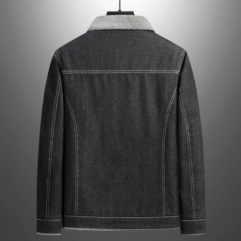 Heren Spijkerjack Met Fleece Voering 3
