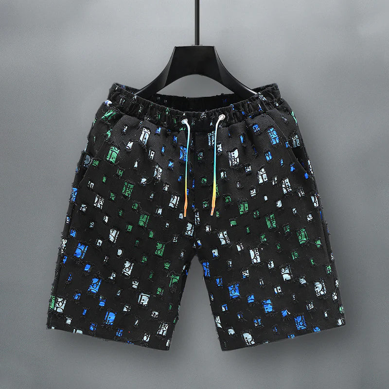 Heren Spijkershort Met Kleuraccenten 2