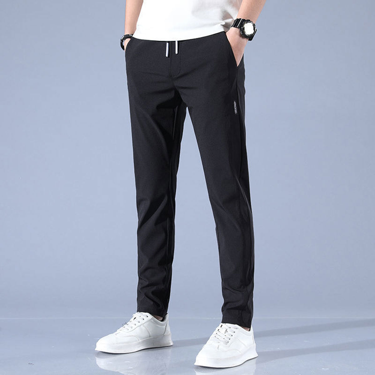Heren Sportbroek Met Stretch 4