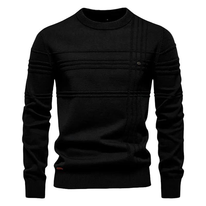 Heren Sweater Gebreid met Structuurpatroon 0