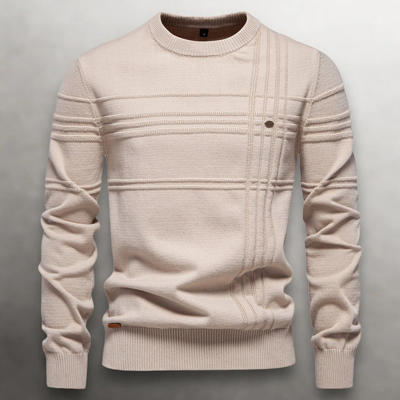 Heren Sweater Gebreid met Structuurpatroon 1