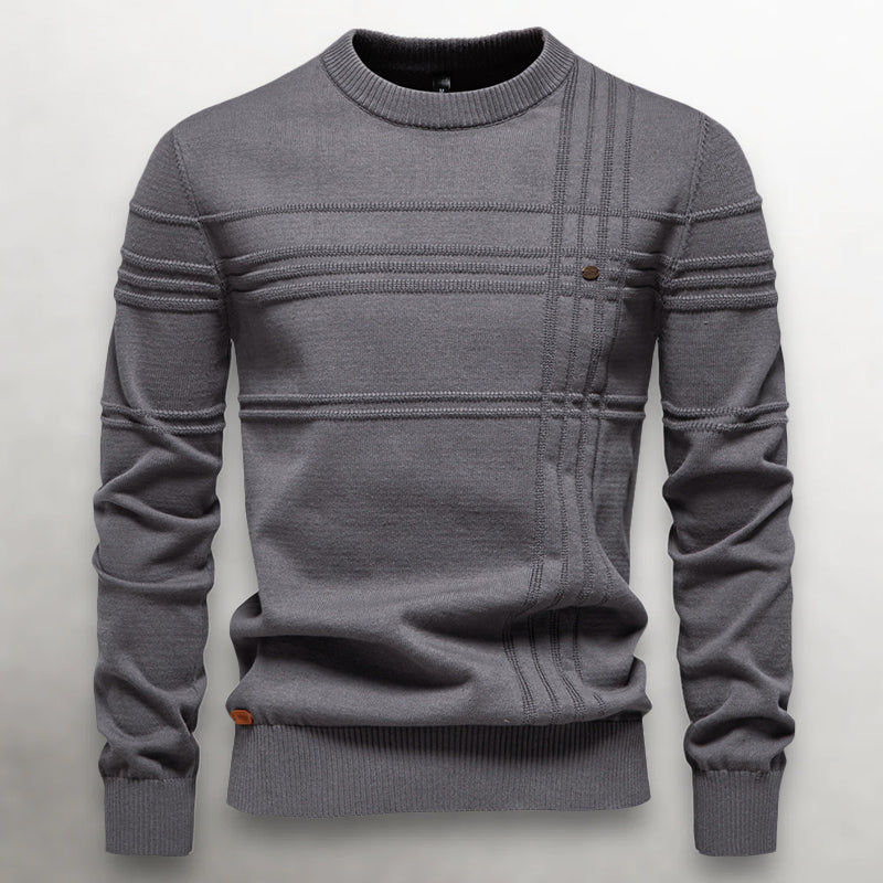 Heren Sweater Gebreid met Structuurpatroon 2