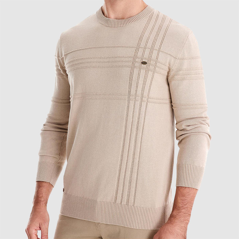 Heren Sweater Gebreid met Structuurpatroon 6