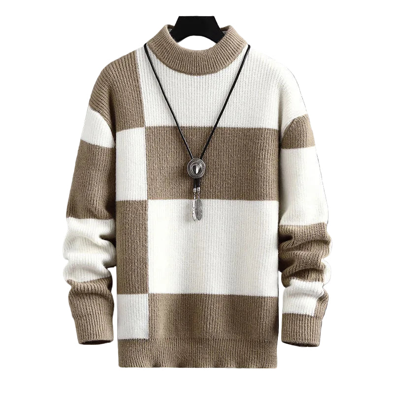 Heren Sweater Met Ruitpatroon en Nephals 0