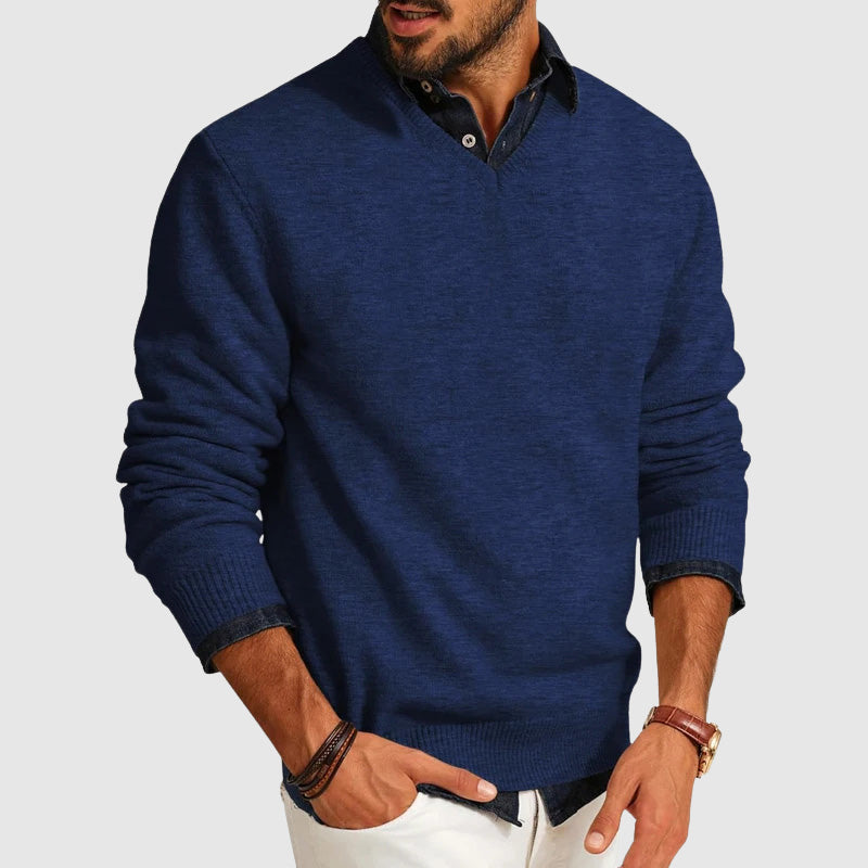 Heren Sweater V-hals Lichtgewicht 2