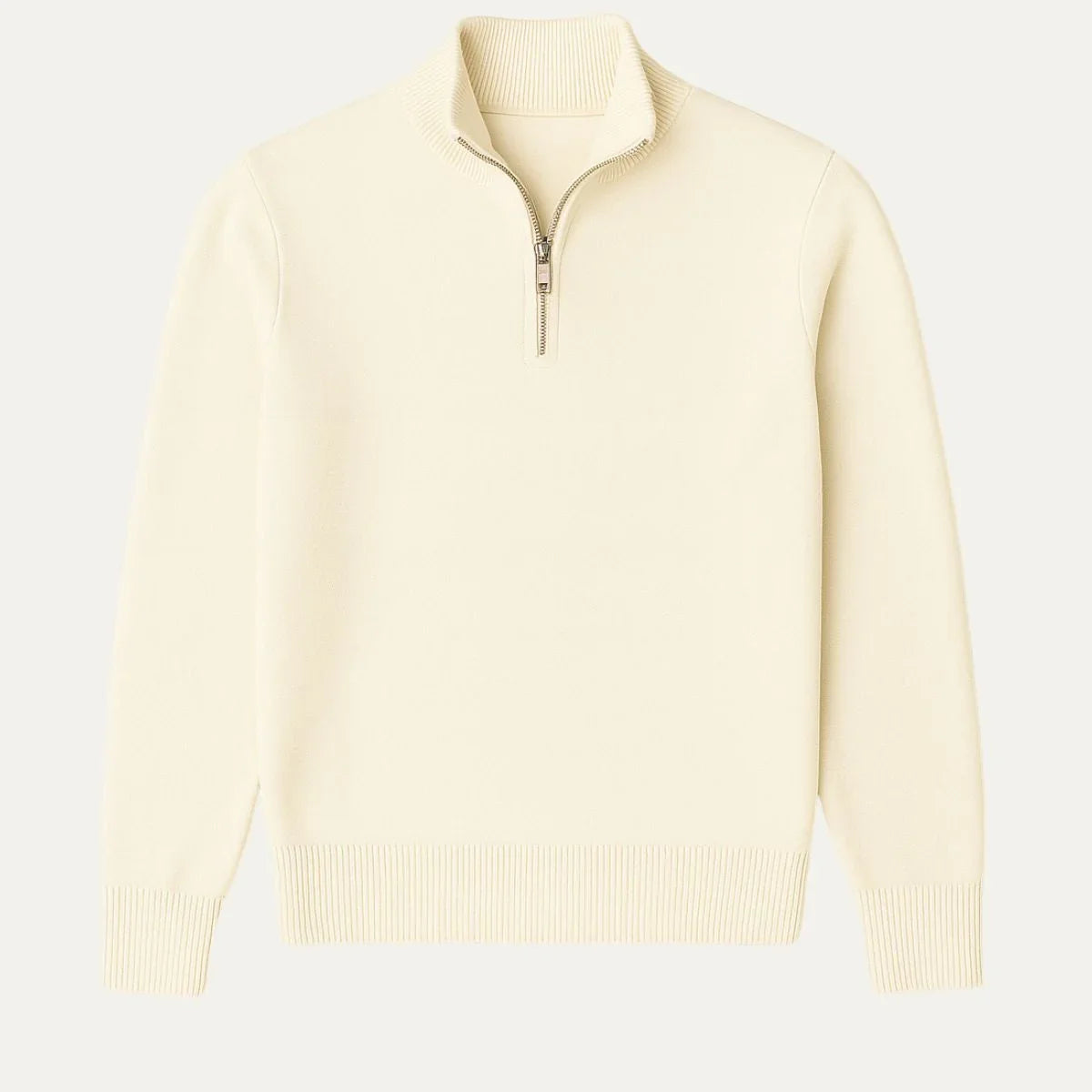 Heren Sweater met Halve Rits Marineblauw 0