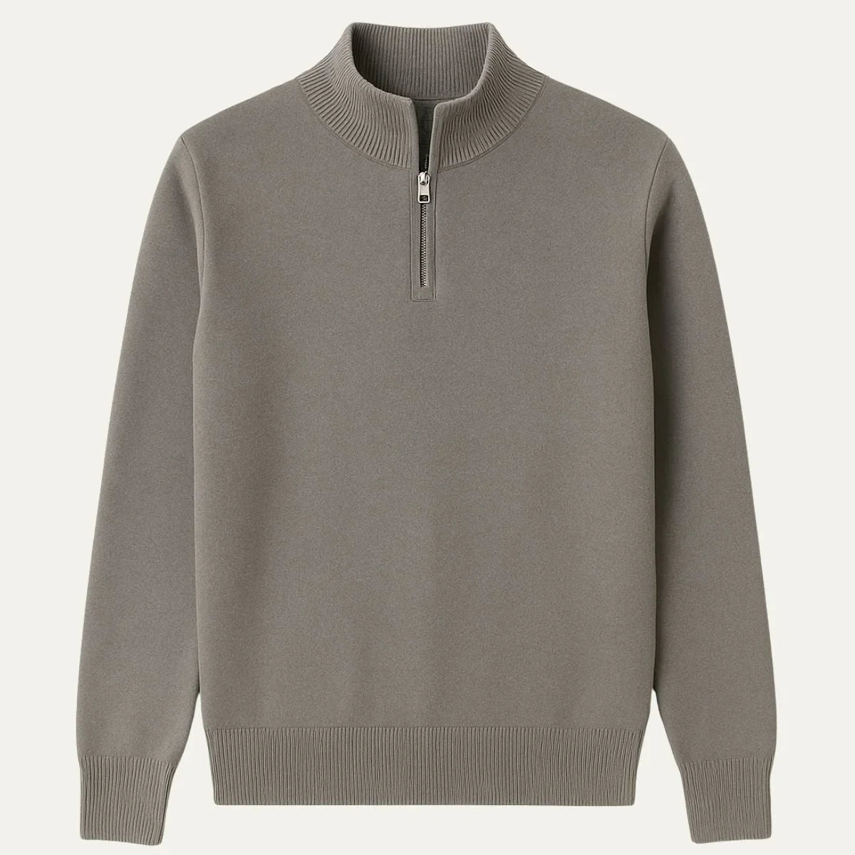 Heren Sweater met Halve Rits Marineblauw 1