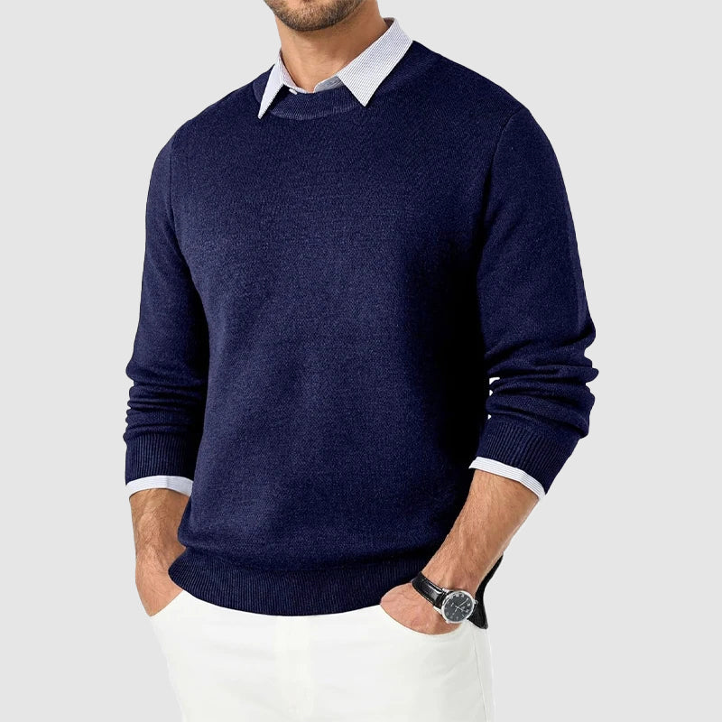Heren Sweater met Ronde Hals en Regular Fit 3
