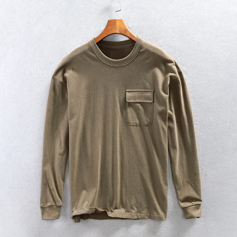 Heren Sweatshirt Casual met Borstzak 2