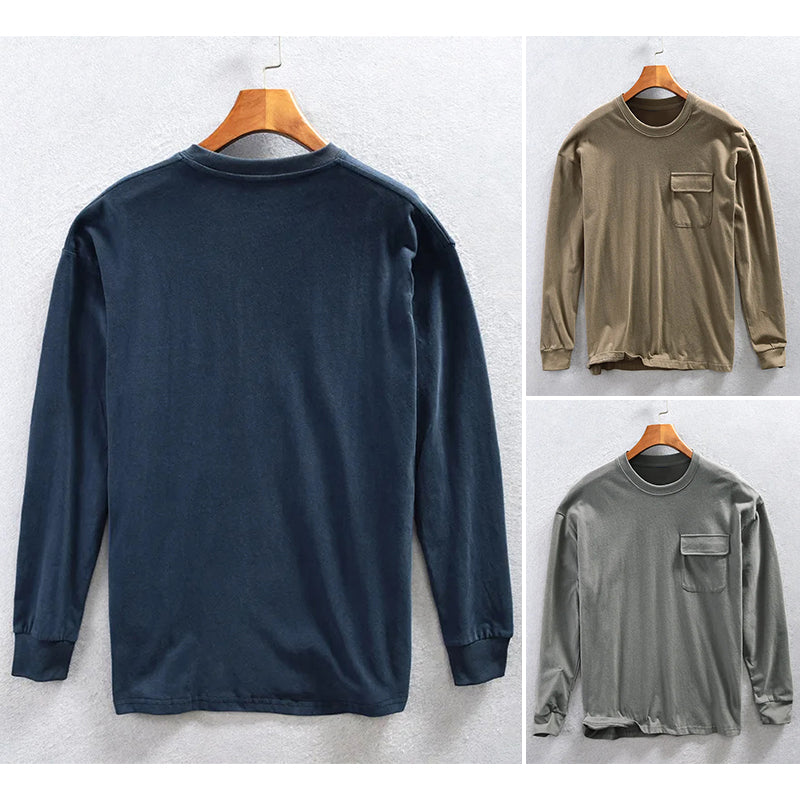 Heren Sweatshirt Casual met Borstzak 6