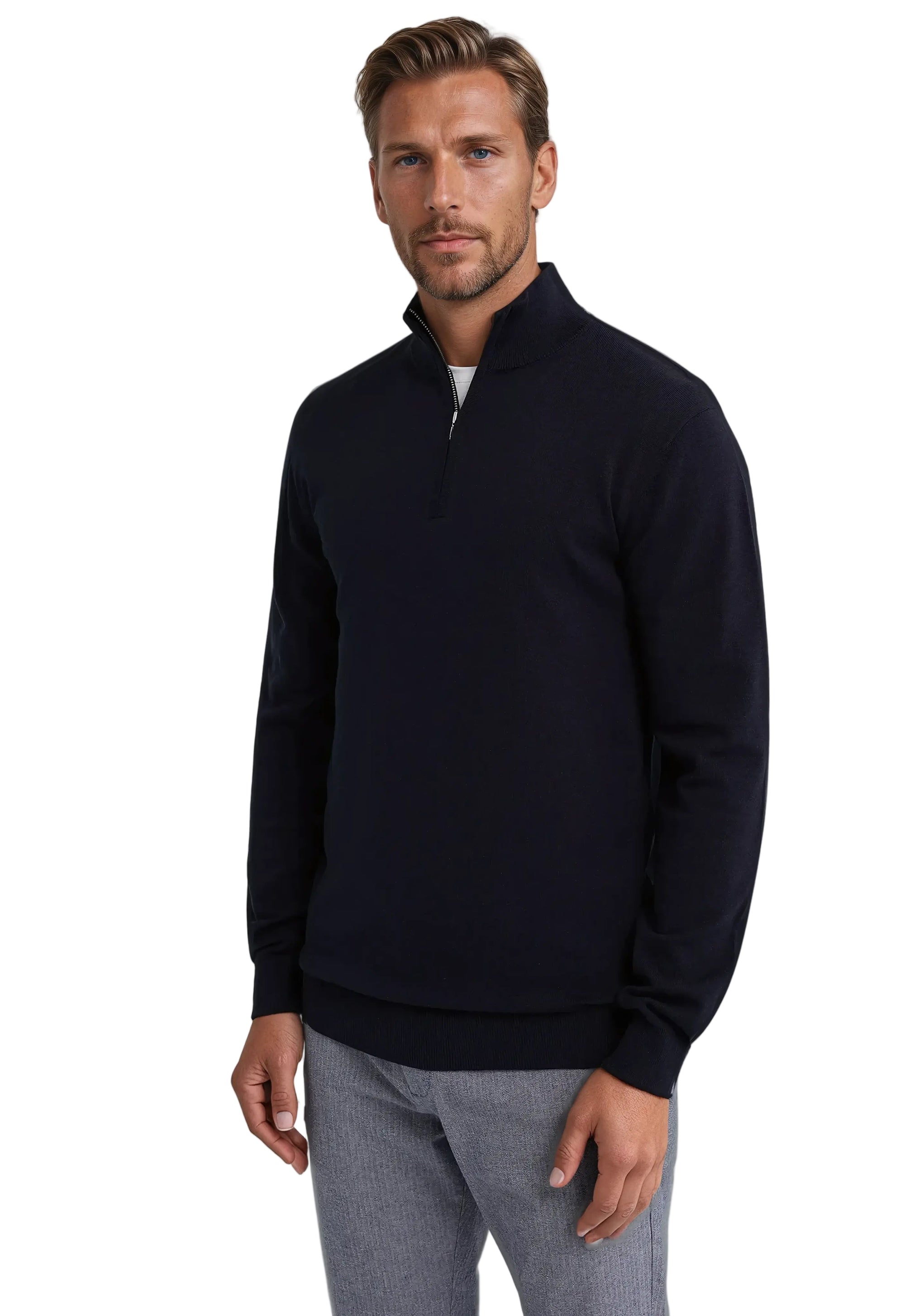 Heren Sweatshirt Halve Rits Casual 4