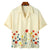 Heren T-Shirt Bloemenprint Luchtig Katoen 0