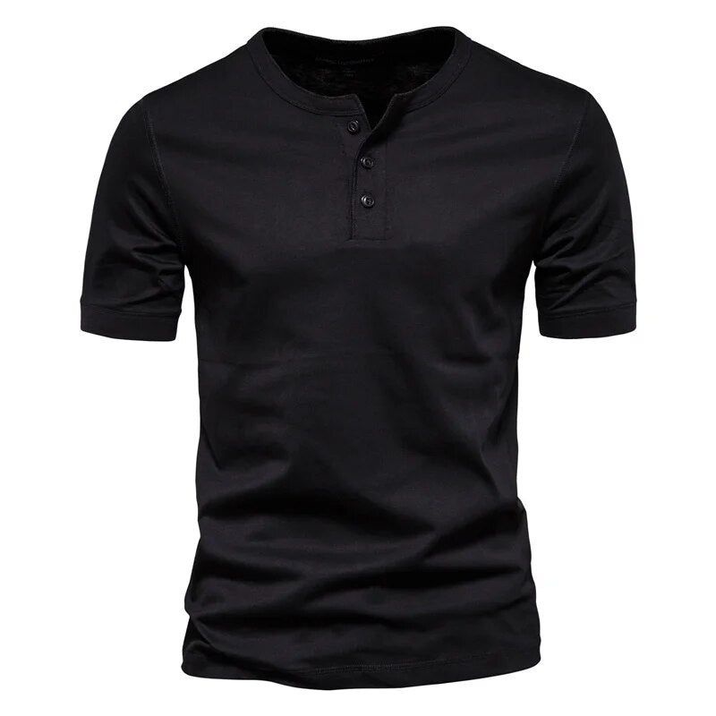 Heren T-Shirt Met Kraag Stijlvol Katoen 1