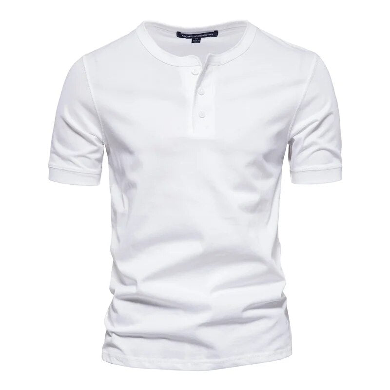 Heren T-Shirt Met Kraag Stijlvol Katoen 2