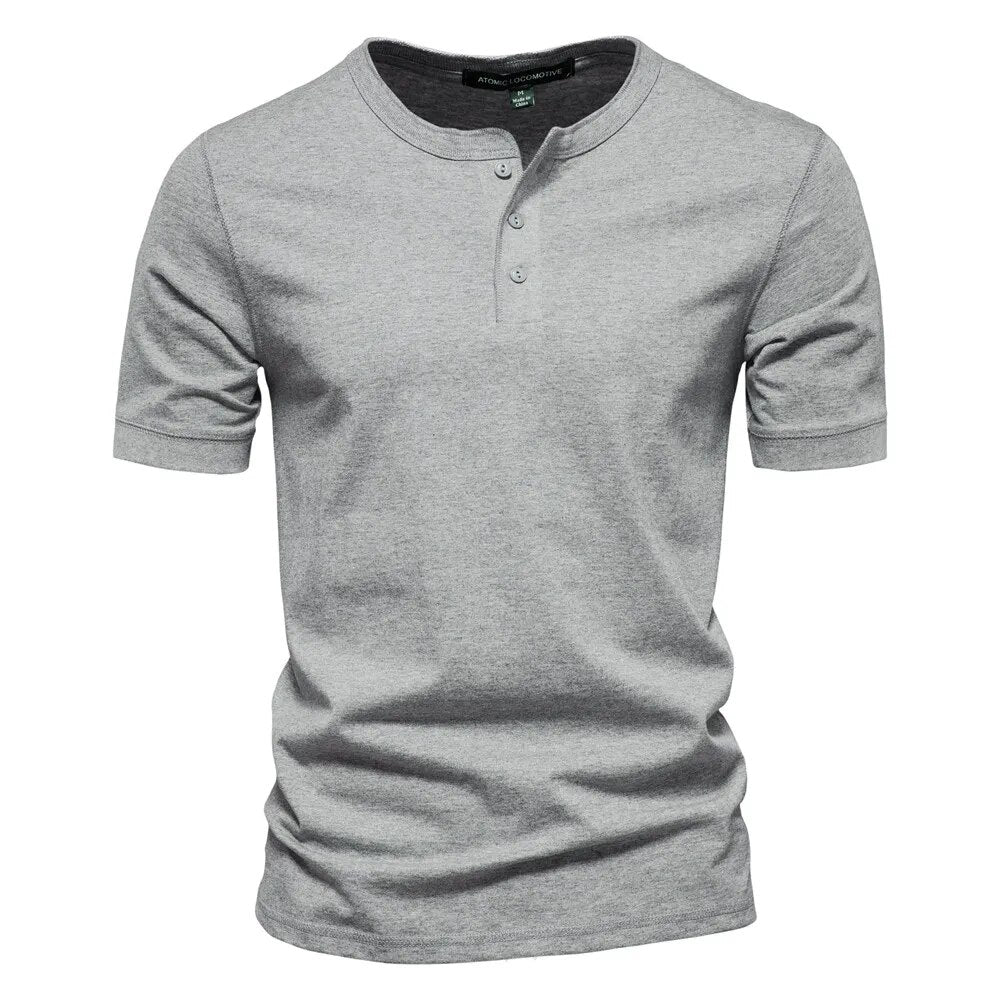 Heren T-Shirt Met Kraag Stijlvol Katoen 3