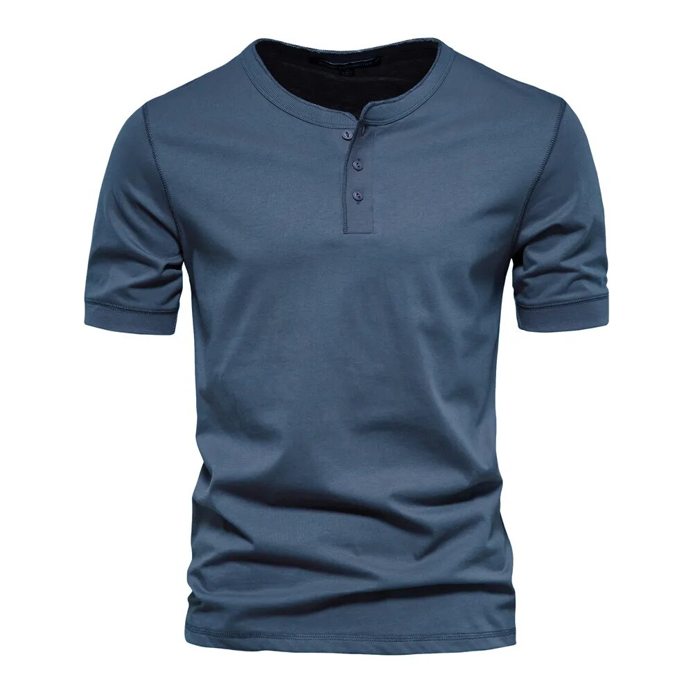 Heren T-Shirt Met Kraag Stijlvol Katoen 4